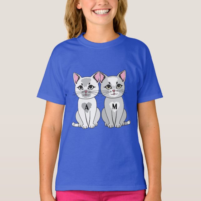 Camiseta Gato gemelo (Anverso)