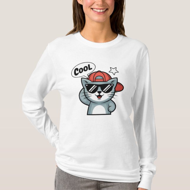 Camiseta Gato Genial (Anverso)