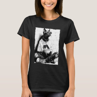Camiseta Gato genial Anime Hipster Gato comiendo Ramen Gato