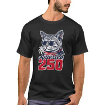 Gato genial patriótico del 4 de julio América 250