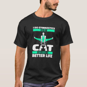 Camiseta Gato gimnasta Gimnasia acrobática artística