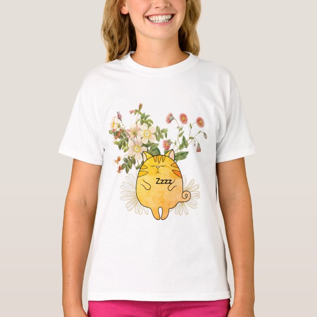 Camiseta Gato Gingembre Dormilón (Anverso)