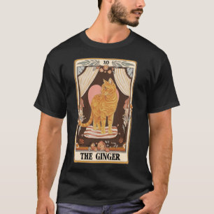 Camiseta Gato Ginger Ginger Tarot Card Ginger Tabby
