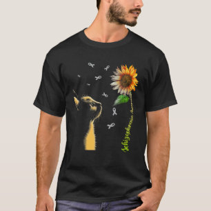Camiseta Gato Girasol Conciencia de Esquizofrenia