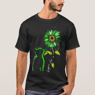 Camiseta Gato Girasol Verde Conciencia sobre Neurofibromato