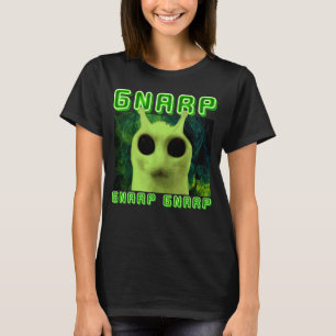 Camiseta Gato Gnarp Gnarp Meme Alien Tonto Meme de Gato Cer