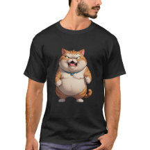 Gato gordo enojado lindo gato gracioso gato enojad
