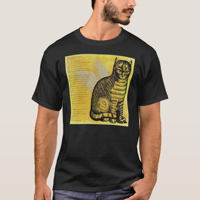 Camiseta Gato gótico (Anverso)