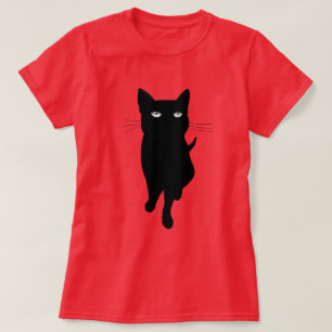 Camiseta Gato gótico negro