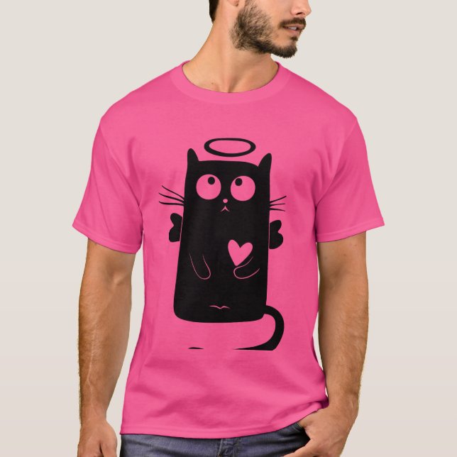 Camiseta gato gracioso (Anverso)