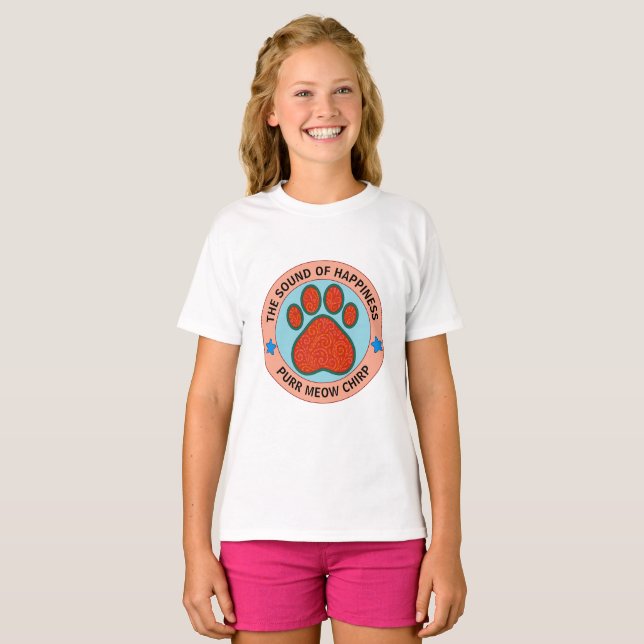 Camiseta gato gracioso (Anverso completo)