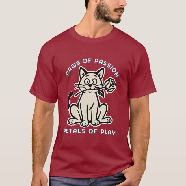 Camiseta gato gracioso (Anverso)