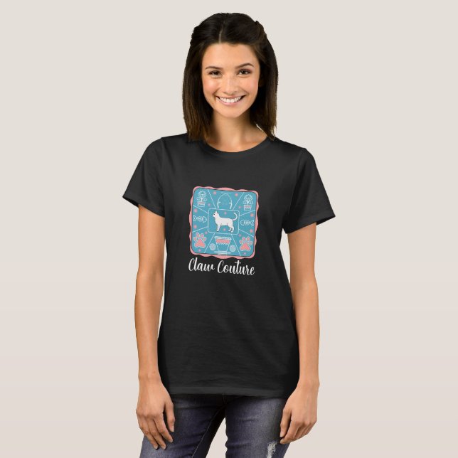 Camiseta gato gracioso (Anverso completo)