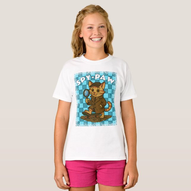 Camiseta gato gracioso (Anverso completo)