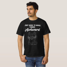 Camiseta Gato gracioso - Acá solo para hacer las cosas incó