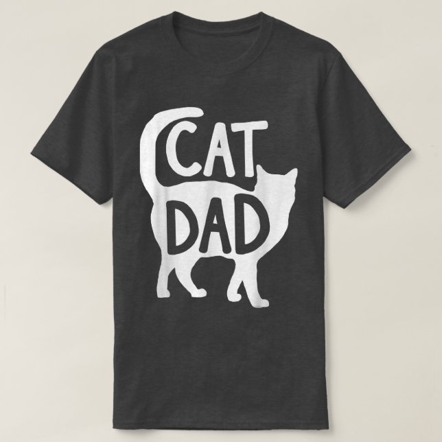 Camiseta Gato gracioso ama al gato papá gatito día del padr (Diseño del anverso)