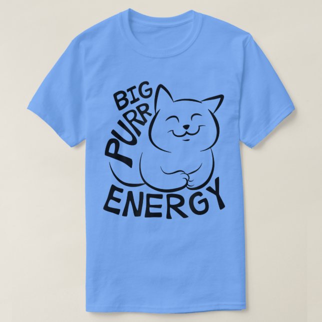 Camiseta Gato gracioso, amantes de los gatos de energía de  (Diseño del anverso)