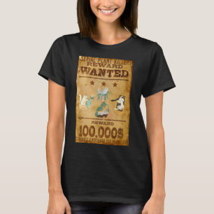 Camiseta Gato gracioso de mujeres "buscadas asesinas de pla