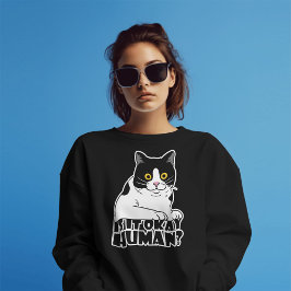 Camiseta Gato Gracioso: ¿Está Bien, Humano?