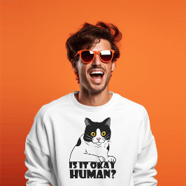 Camiseta Gato Gracioso: ¿Está Bien, Humano?