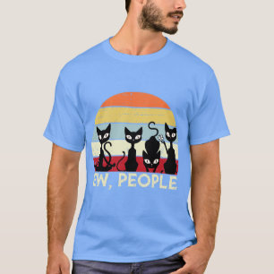 Camiseta Gato Gracioso Ew Gente Meowy Gato Amantes Hombres