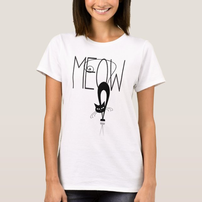 Camiseta Gato gracioso - Gato de gato estilizado (Anverso)