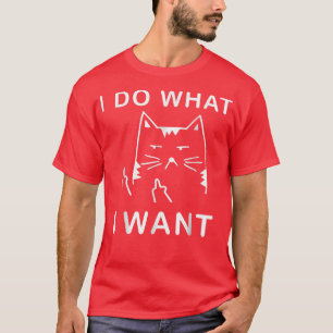 Camiseta gato gracioso hago lo que quiero con mi gato regal