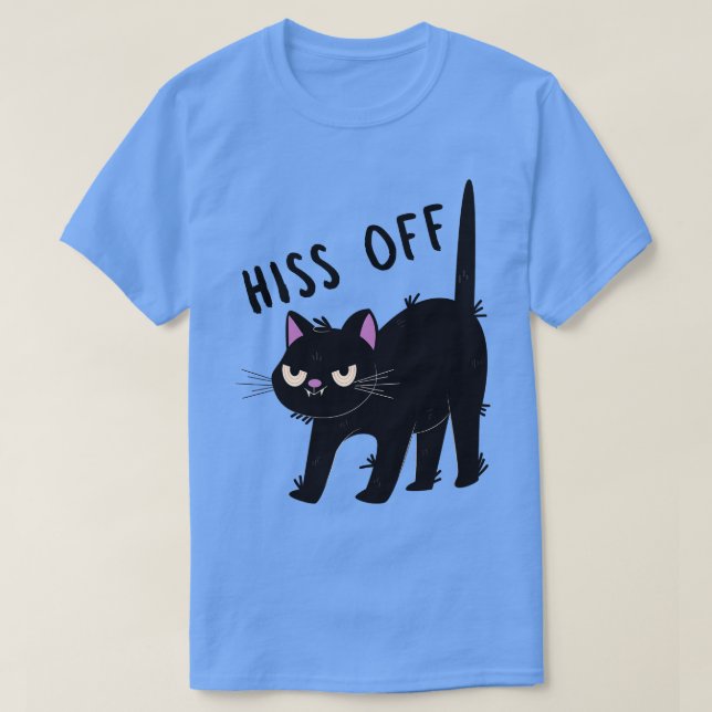 Camiseta gato gracioso Hiss Off Men Women (Diseño del anverso)
