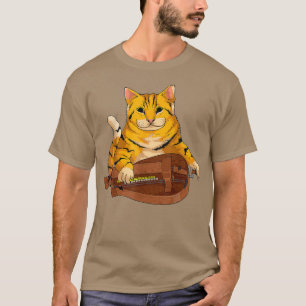 Camiseta Gato gracioso jugando Hurdy Gurdy Gift Guay Kitten