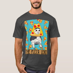 Camiseta Gato gracioso La Pizza Lord Tarot Card Meme Hallow