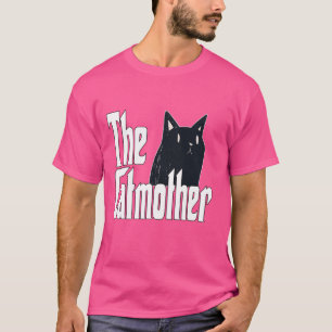 Camiseta Gato gracioso mamá Catmami lindo gato negro madre 