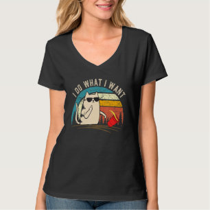 Camiseta Gato Gracioso Para Cat 2022 Hago Lo Que Quiero Gat