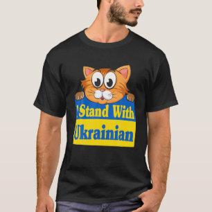Camiseta Gato gracioso que apoyo a gato ugandés ucraniano