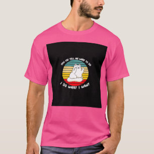 Camiseta Gato Gracioso Que Gato Me Dice Qué Hago.