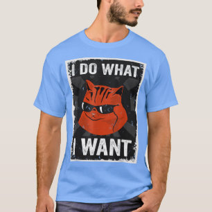 Camiseta Gato gracioso que hago lo que quiero con mi gato e