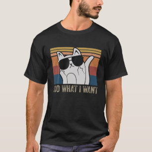 Camiseta Gato gracioso que hago lo que quiero con mi regalo