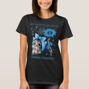 Camiseta Gato gracioso que lucha es mi lucha contra la diab