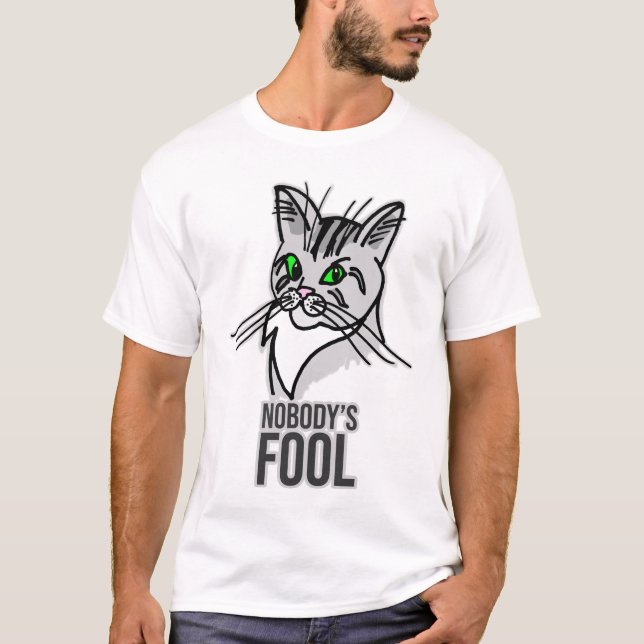 Camiseta Gato gracioso que nadie se burla (Anverso)