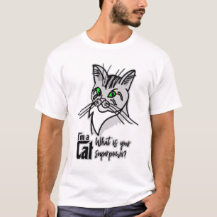 Camiseta Gato Gracioso Que Soy Un Gato