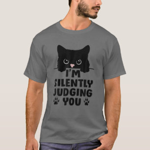 Camiseta Gato gracioso que te estoy juzgando silenciosament