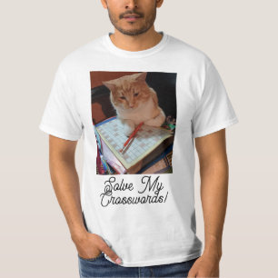 Camiseta Gato Gracioso Resuelve A Mi Personalizar De Crossw