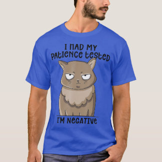 Camiseta Gato gracioso sarcasmo gato me probó mi paciencia