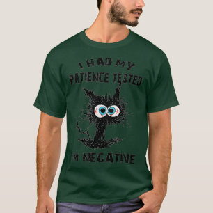 Camiseta Gato gracioso sarcasmo gato me probó mi paciencia