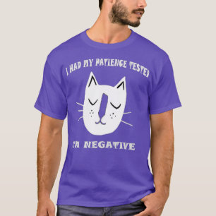 Camiseta Gato gracioso sarcasmo gato me probó mi paciencia