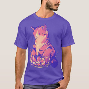 Camiseta Gato gracioso si se ajusta a su sitio