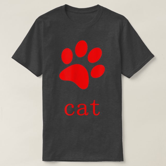 Camiseta gato gracioso T-Shirt (Diseño del anverso)