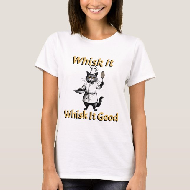 Camiseta Gato gracioso vestido de chef (Anverso)
