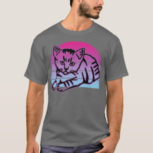 Camiseta Gato gráfico de gato retro para el dueño del gato