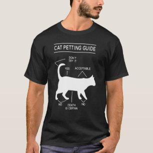 Camiseta Gato gráfico de la Guía de Peteo de Gatos