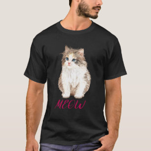 Camiseta Gato gráfico de mimo lindo gato